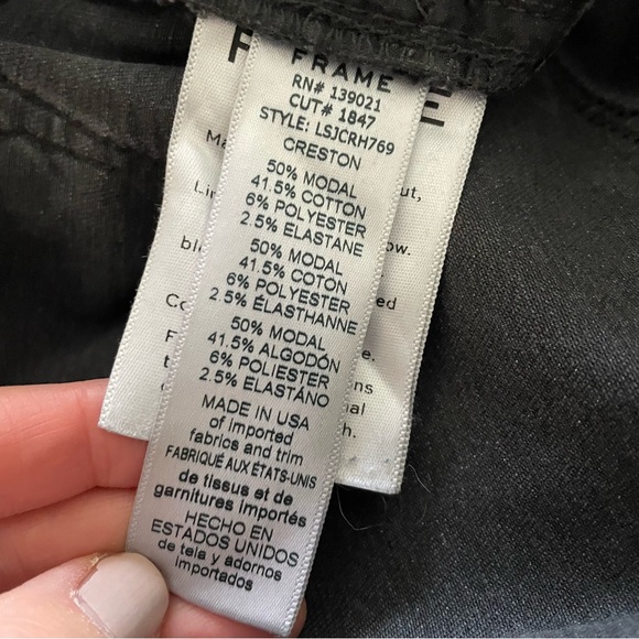 FRAME Denim Le Skinny De Jeanne Crop Jeans Size 28 - Picture 9 of 9